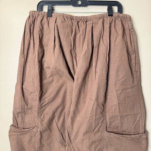 Free People Women’s Boho Cargo Pants Brown Rope Drawstring Size M - Picture 6 of 11