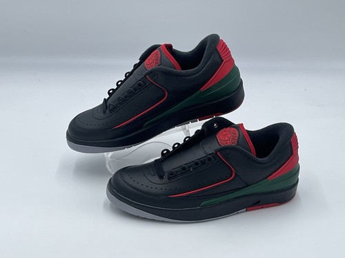 Nike Air Jordan 2 Low Bred Black Sneakers Size 7Y  FJ6869-006