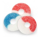 Beulah's Patriotic Gummy Rings, 1 Pound Package, 60 Pieces of Candy