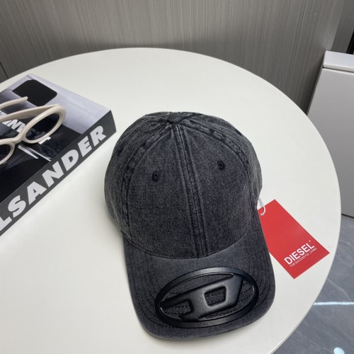 Diesel classic large-brim denim baseball cap - Picture 5 of 9