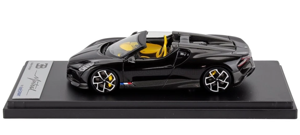 MODELLINO AUTO STATICO LOOKSMART BUGATTI MISTRAL W16 2023 NERO SCALA 1/43 - Immagine 3 di 4