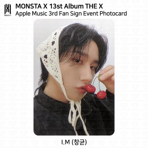 MONSTA X The 13th Mini Album THE X Applemusic 3rd Fan Sign Event Photocard KPOP - Picture 11 of 11