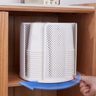 Stylish Cup and Lid Storage Solution with Four Compartments for Modern Spaces