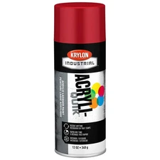 KRYLON INDUSTRIAL K02108A07 Spray Paint,Banner Red,Gloss 54TG90