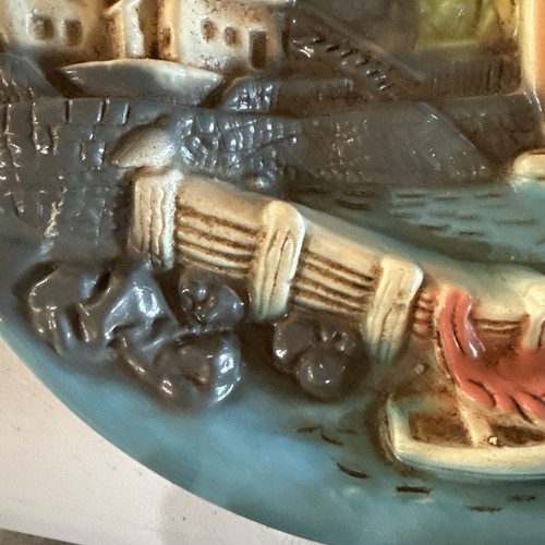 Targhe in gesso vintage 3D piatto da appendere a parete mare gabbiani case - Foto 8 di 12