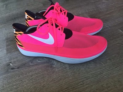 Nike Solarsoft Moccasin Men s Size 12 Casual Sneakers 555301-618 Pink Water Shoe