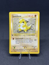 Pokémon Sandshrew 062/102 Base Set Shadowless First Edition