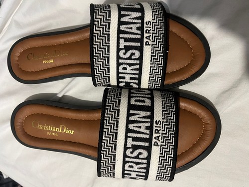 Christian Dior Women's Sandals size 37 Uk size 4 - black/brown - Picture 5 of 8