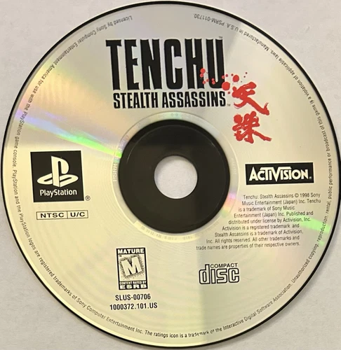 Tenchu: Stealth Assassins (PlayStation, PS1) | DISC ONLY | NO TRACKING | M4614