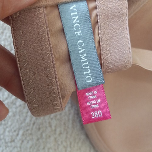 New! VINCE CAMUTO Women's Brown Full Figure T Shirt Bra Underwire Size 38 D - Picture 3 of 3
