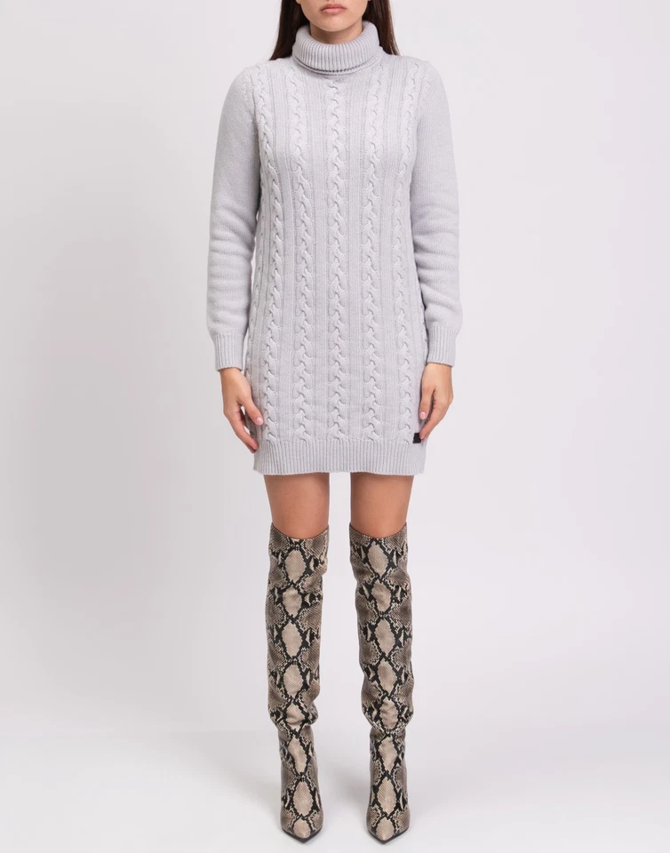 PVP €273 BE BLUMARINE Mini Vestido Jersey IT38 US2 UK6 XS Mezcla de Cachemira y Lana Foto 3 de 4