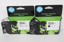 Original HP 304XL Schwarz und HP 304XL Dreifarbig Tintenpatronen (beide leer)