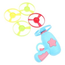 Gyro Toys Flying Disc Saucer Launcher Interactive Cat Child