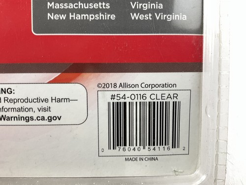 Allison 54-0116 EZ Pass Toll Holder (CLEAR) - Bild 3 von 3