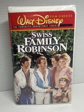 Walt Disney Swiss Family Robinson VHS Movie Disney Clamshell Case
