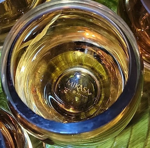 6 MIKASA HOME ACCENTS SOLARIS Hand Blown Heavy Glasses - Picture 5 of 11