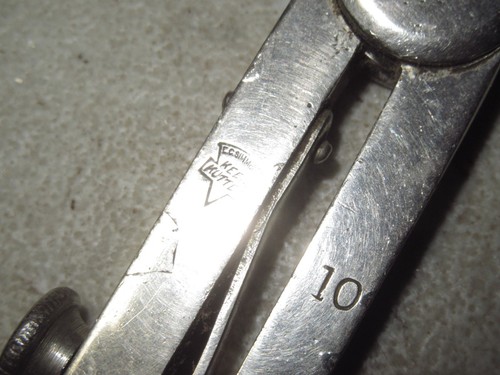 Pinza a bussola vintage Keen Kutter KK 10” divisori lunghi 90% ++ nichelatura - Foto 3 di 17