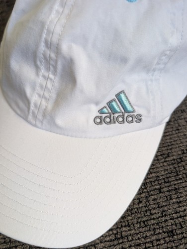 Adidas Climalite Golfmütze Damen Riemen hinten Baumwolle Kappe weiß aktiv Sonnenschutz  - Bild 2 von 7