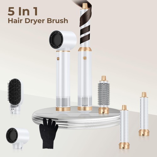 Föhnbürste 5 in 1, Negativ Ionen Haartrockner Bürsten Set Air Styler Locken... - Bild 6 von 8