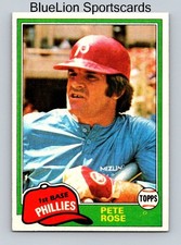 1981 Topps #180 Pete Rose - EX+