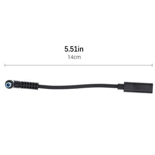 Type C USB-C Female to DC 4.5*3.0mm Power PD Charger Cable for HP Laptop 18-20V - Afbeelding 3 van 12