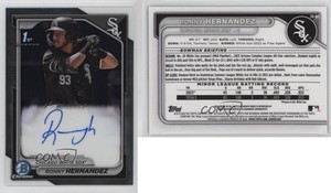 2024 Bowman Chrome Prospect Auto Ronny Hernandez #CPA-RHE Auto