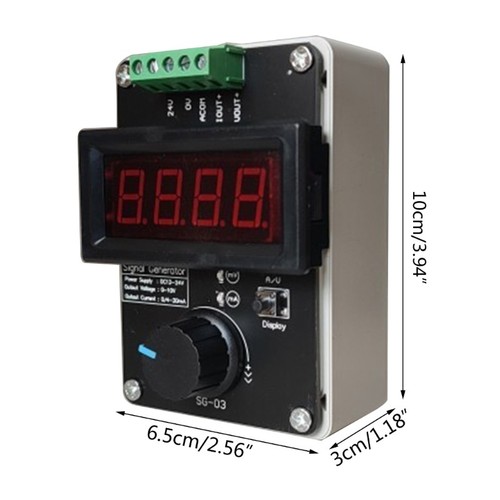 0-20mA/4-20mA/0-10V Signal Generator Adjustable Current and Voltage Analog - Zdjęcie 8 z 8