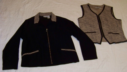 Sun River Clothing Zip Front Vest and Jacket - Size M/L - Picture 10 of 17