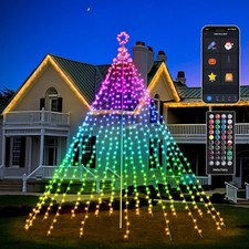 Smart Christmas Tree Lights LED, Remote App Control IP67 Multicolor