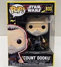 COUNT DOOKU - Star Wars Retro - Funko POP! #833 Bobblehead Figure NEW / BOX WEAR