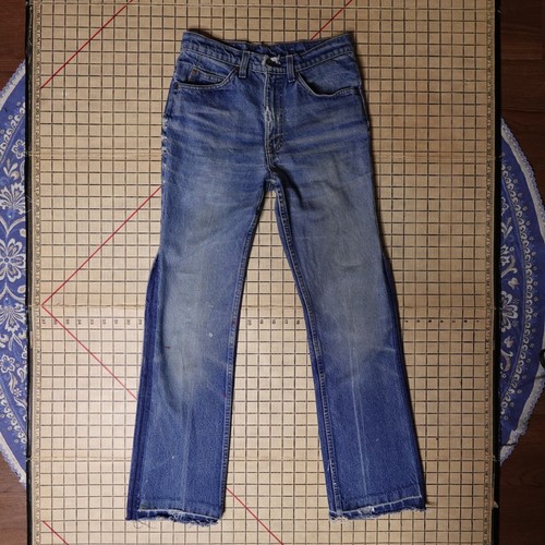 Vintage Levis Orange Tab Jeans Distressed Faded Raw Hem 28x29,5