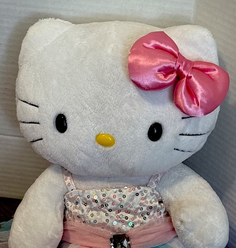 Build A Bear BABW Sanrio Hello Kitty White Plush with Pink Bow - Picture 24 of 24