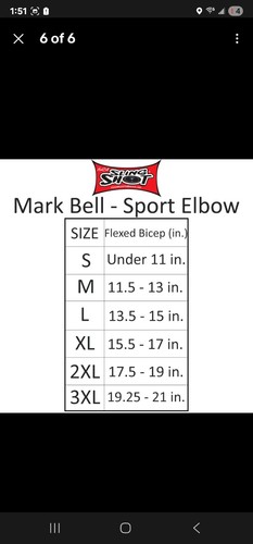 Sling Shot Compression Elbow Sleeves by Mark Bell - Black Size 2XL - Picture 5 of 12