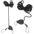 2 Pcs Adjustable Ratchet Rope Hangers for Grow Light Fixtures Rope Hooks