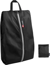 Pack All Foldable Shoe Bags Water-Resistant Travel Pouch Plus Black Packable NEW
