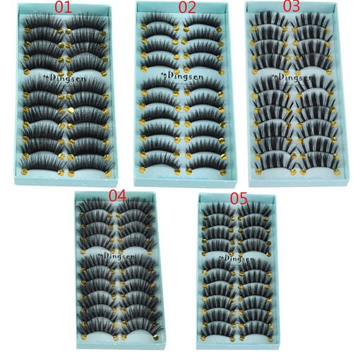 Lashes Fluffy Thick Long False Eyelashes 3D Faux Mink Hair Lash Extension Tools - Picture 2 of 15