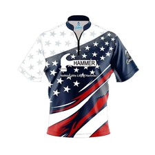 Custom Name Hammer American Sport Wave Bowling Jersey - Size S-5XL