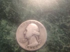 1939 Washington Quarter ( tan/purple)