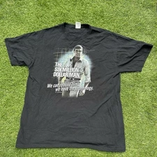 Jerzees The Six Million Dollar Man Technology Mens Shirt Large Classic TV Black