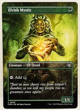 Elvish Mystic (Borderless) -#648-MTG-Commander Masters-Regular-NM