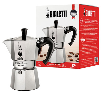 Bialetti Moka Express 6-Cup Stovetop Coffee Espresso Maker 275-06 -Made In Italy
