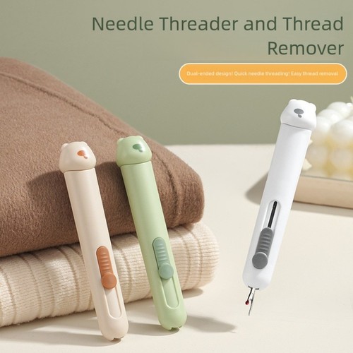 2 in 1 Needle Threader and Seam Ripper Tool for Sewing Kits and Craft Use - Afbeelding 1 van 20