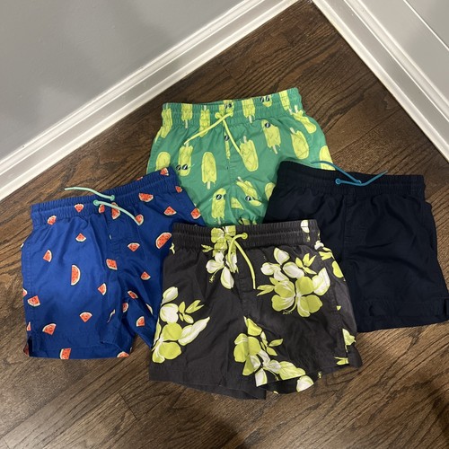 Lot - Boys Bathing Swim Suits Size S (5-6)  - 4 Pieces - Picture 1 of 9