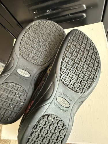 Spring Step professionelle Krankenschwester Schuhe schwarz Clogs geblümt Größe 7,5 Manila FLPWR - Bild 5 von 6
