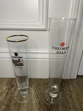 Trumer Pils & Ottakringer Gold Fassl Pils Beer Glasses Vienna Opera House Set