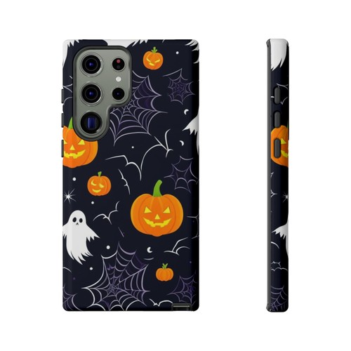 Halloween Phone Case, Spooky Cell Phone Cover, Pumpkin Ghost Design, Fall - Picture 235 of 280