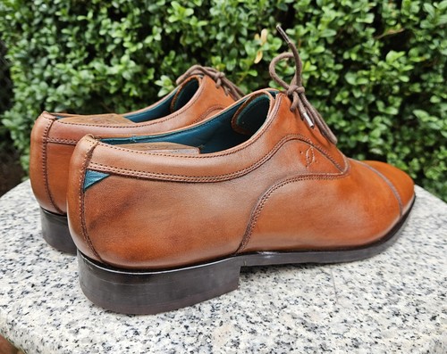 Ted Baker FUAMIN Cap Toe Brown Leather Oxford Shoe Size : 10US , 43EU , 9UK - Picture 16 of 19