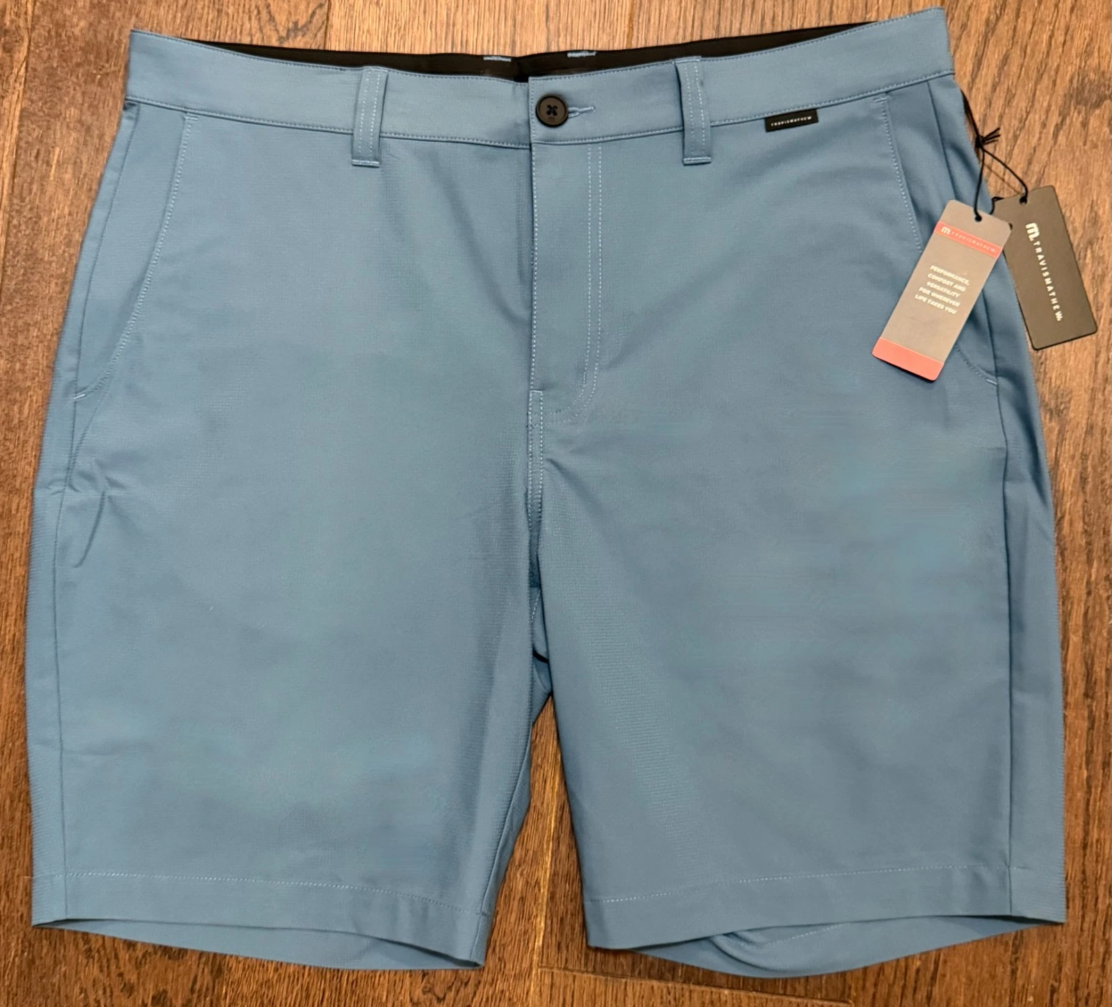 Travis Mathew Men's Wanderlust Golf Shorts, 34, Copen Blue, 9”, NEW 2026!!