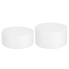 Round Foam Cake Dummy, 8"x 3",8"x 4" White Fake Cake Circles Dummies, 1Set