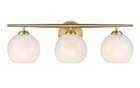 Vintage Brass  Bathroom Vanity Light from the Kimorra Collection